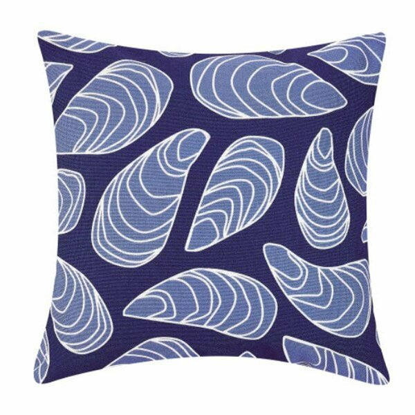 Puesta En Escena 20 x 20 in. Blue Mussel Digital Printed Polyester Filler Pillow PU3685894